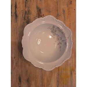 Mitterteich Bavaria Fragrance China Soup Bowl‎ Scalloped Floral Germany 9 Inch